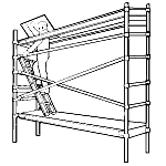 Werner scaffold board with access door